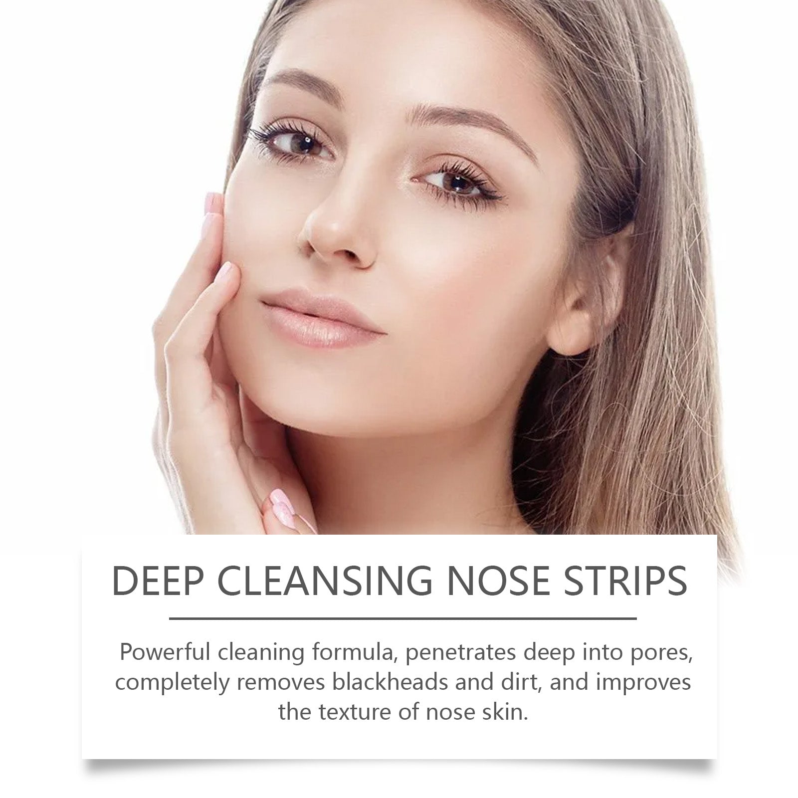 Deep Cleansing Blackhead Nose Strips for Facial Care, Pore Purifying, Acne Treatment ,10pieces
