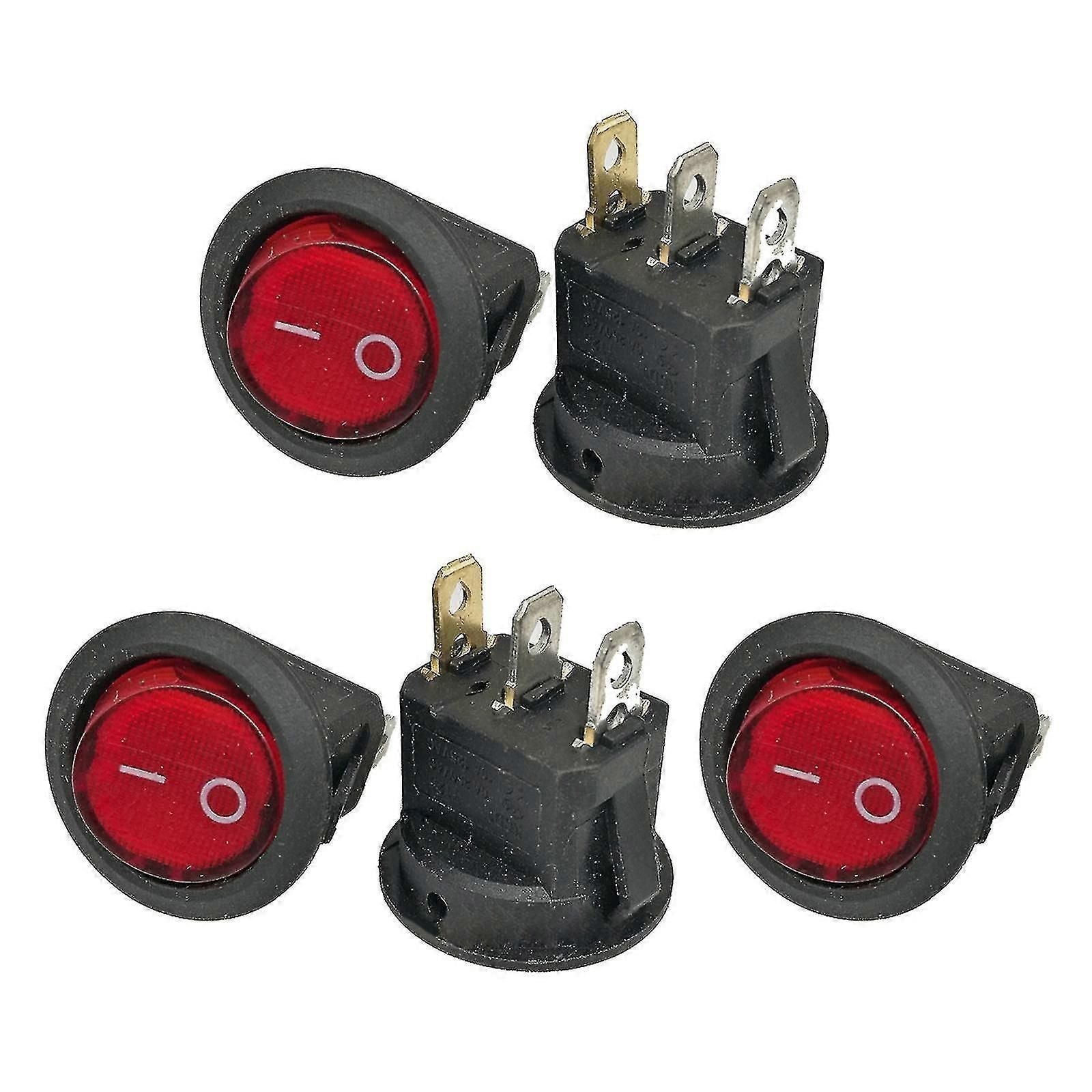 Led Lighted Rocker Toggle Switch Panel For Rv Truck Boat Electronic Power Button