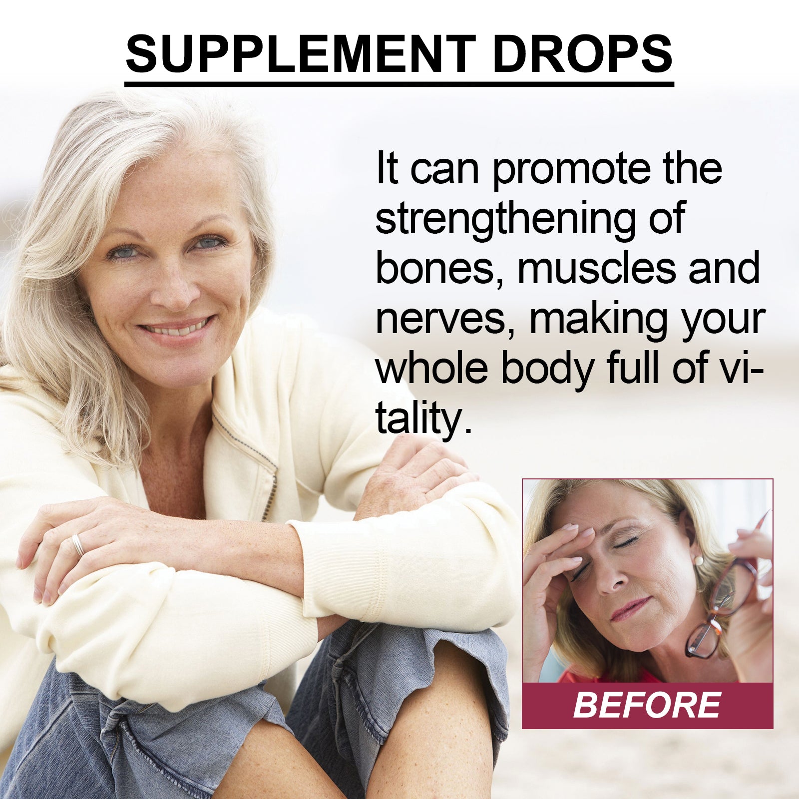 Boost Your Body Care with Magnesium Drops, Relieve Stress, Fatigue, and Discomfort ,60ml