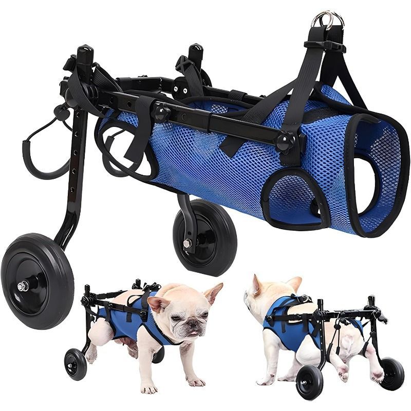 Dog Wheelchair Adjustable Pets Cart with Wheels for Back Legs