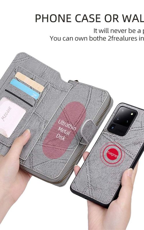 Magnetic Leather Wallet Case Multifunction Phone Protective Case For iPhone