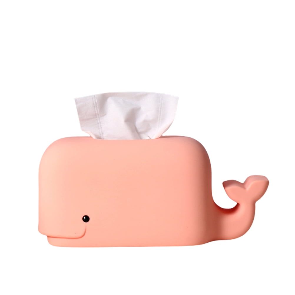 Silicone Whale Tissue Box Tablet Phone Stand Tissue Dispenser Holder Napkin Organizer