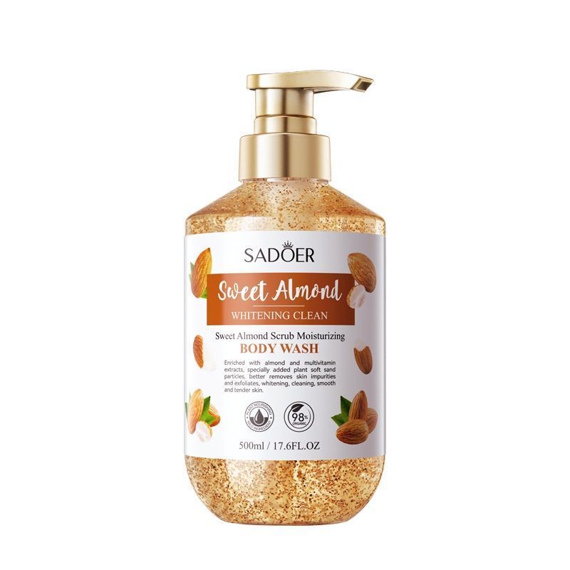 Bright Skin Sweet Almond Whitening Scrub Body Wash -001-SD05342