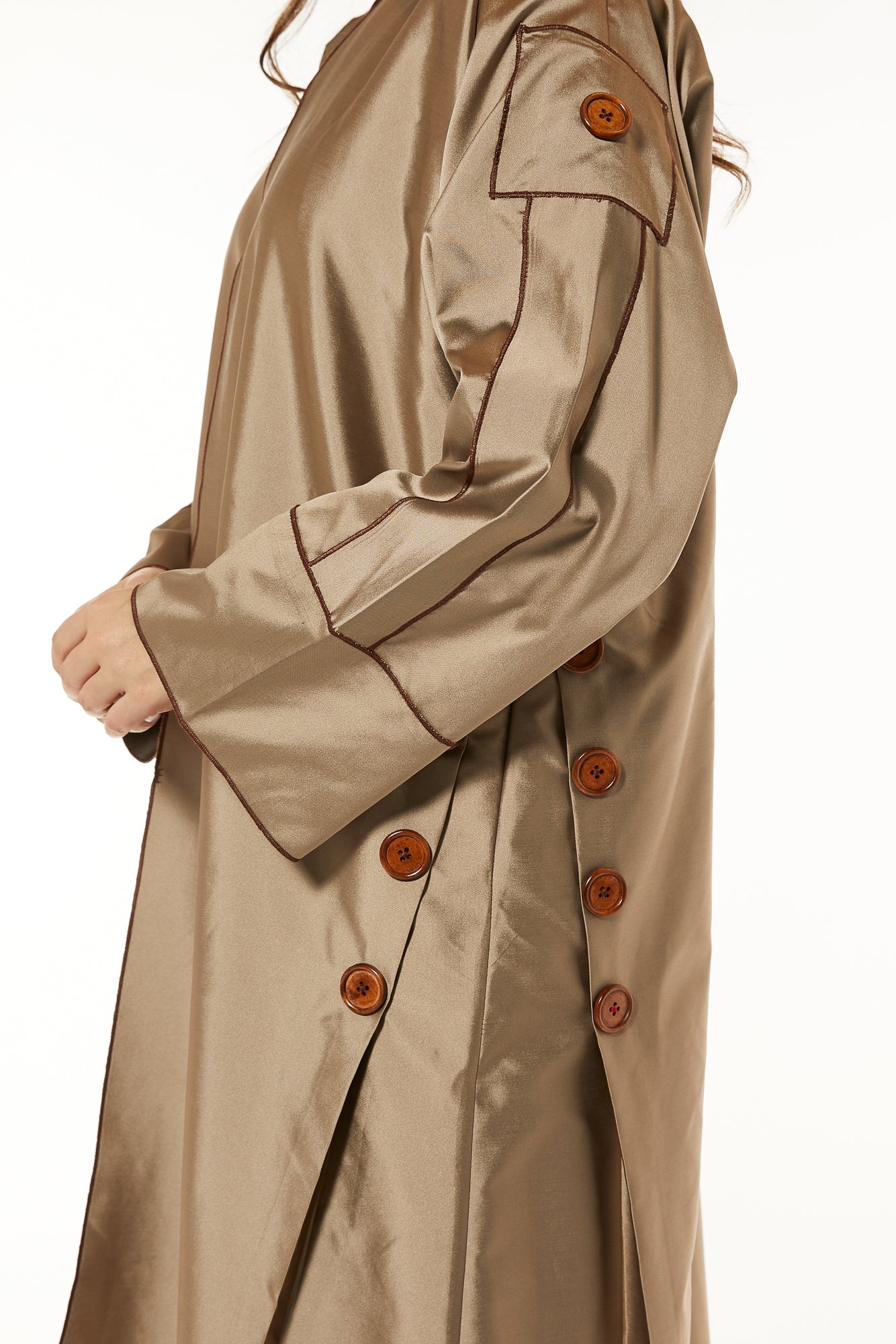 MOiSTREET Tan Casual Abaya