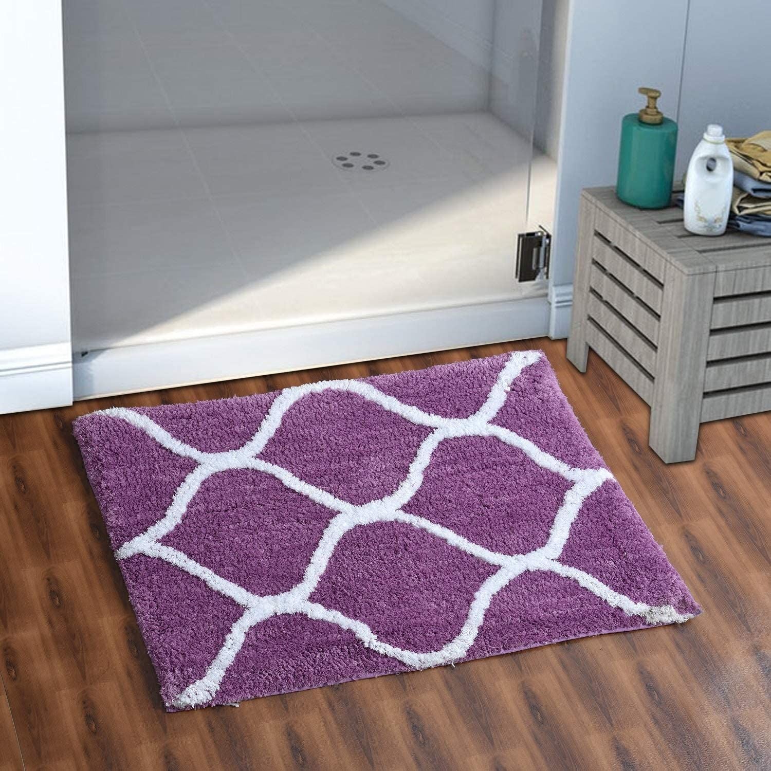 AIESY® Modern Microfiber Anti Slip haggy Soft Bathmat