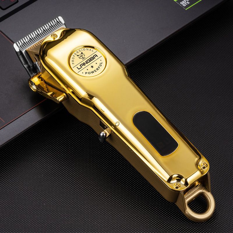 Gold Pet Hair Clipper with Guide Combs