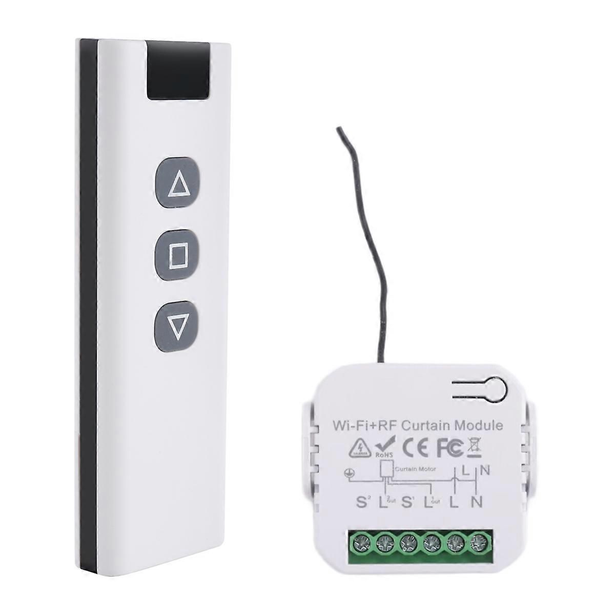 Tuya Smart WiFi Curtain Switch With RF Remote Control