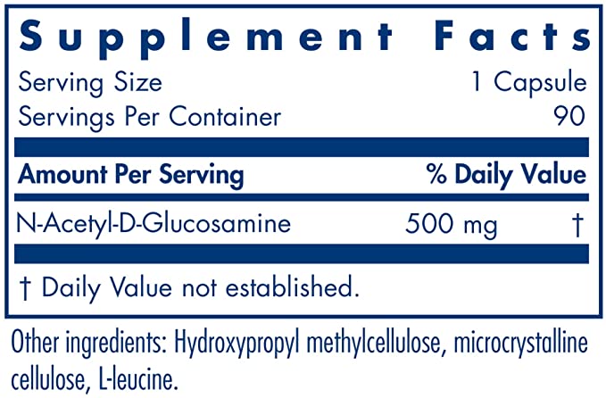 Allergy Research Group N-Acetyl Glucosamine - Vegan Joint Health Support (90 Vegetarian Capsules)