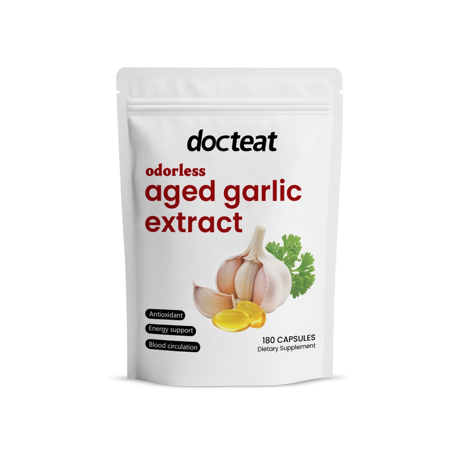 Aged Garlic Body Care Soft Capsules, Boost Immunity, Heart Health, Energy ,180capsules