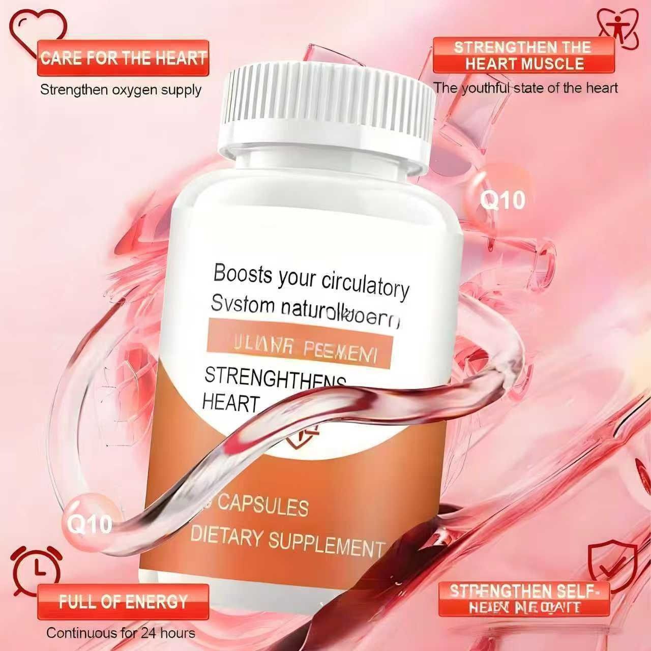 Heart Support Dietary Supplement Capsules, 30 Count - Promotes Circulatory Health & Immune Function, Antioxidant Formula