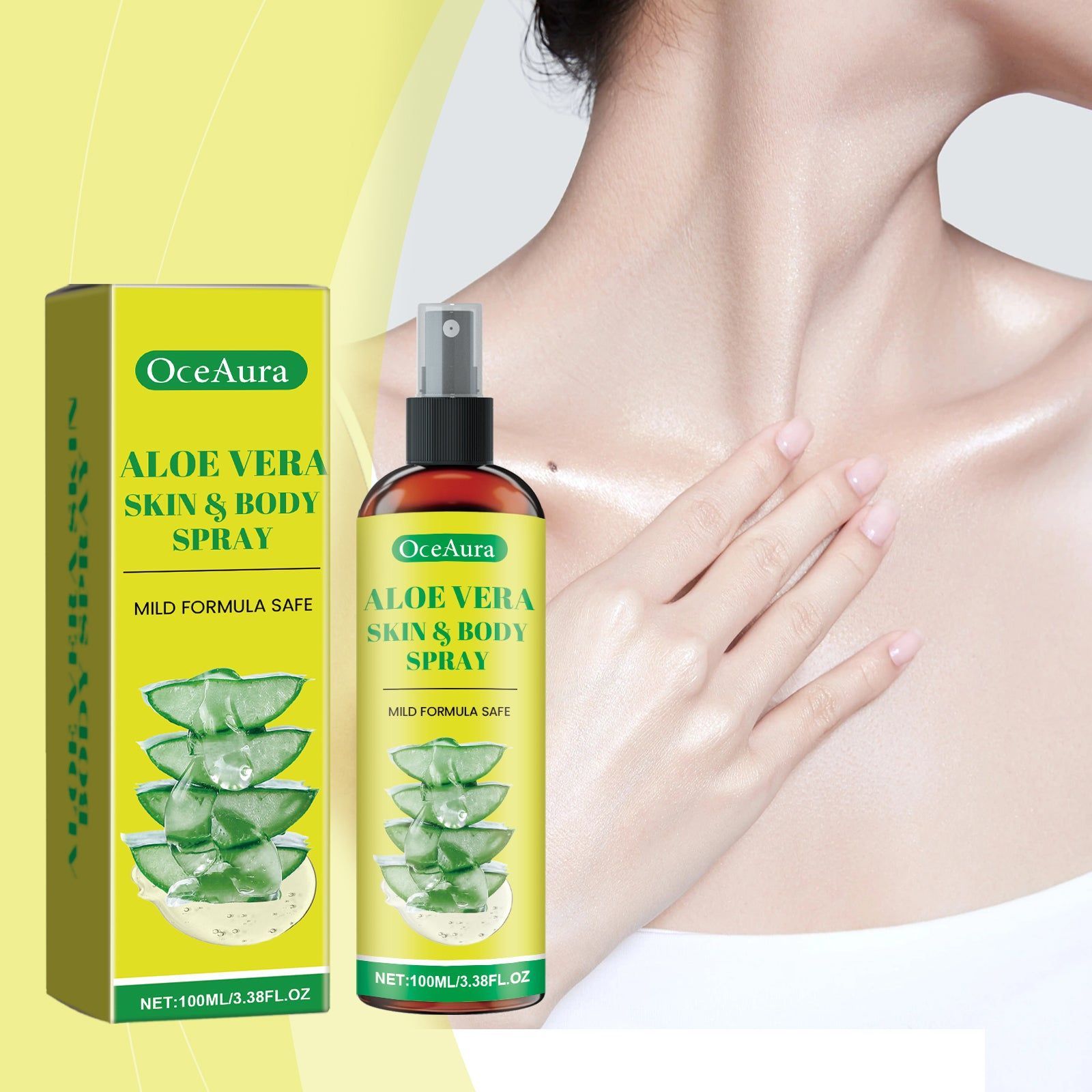 Aloe Vera Facial Spray, Hydrating Skin Care, Refreshing, Soothing, Antioxidant, Natural Glow ,100ml