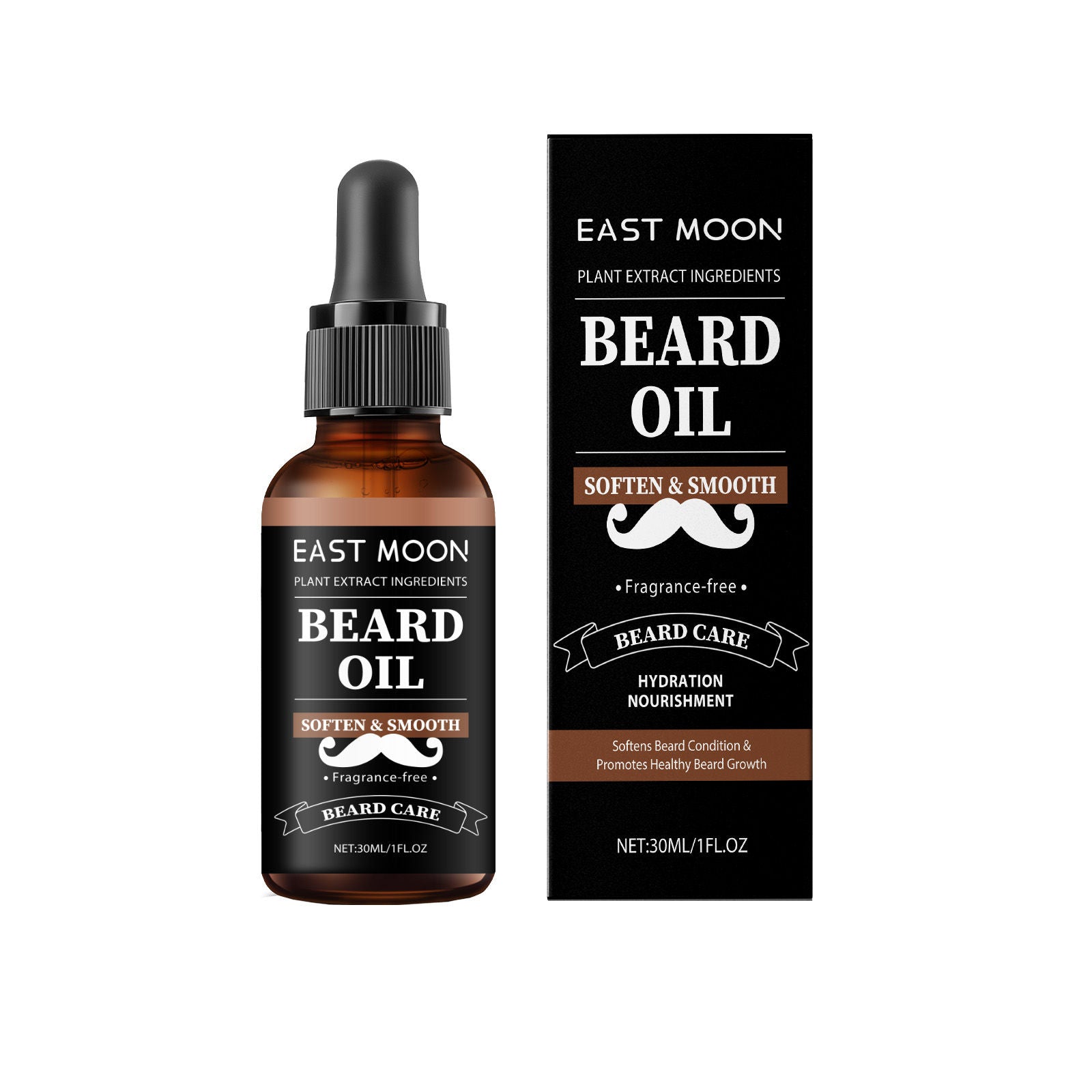 Men's Beard Oil, Softened Beard, Hydrating, Nourishing, Vitamin E, Argan, Grape Seed ,30ml