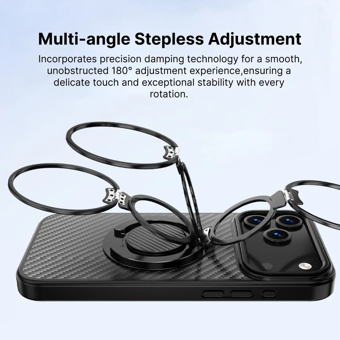 Blupebble HexGrip Premium Magnetic Phone Grip & Stand, Black