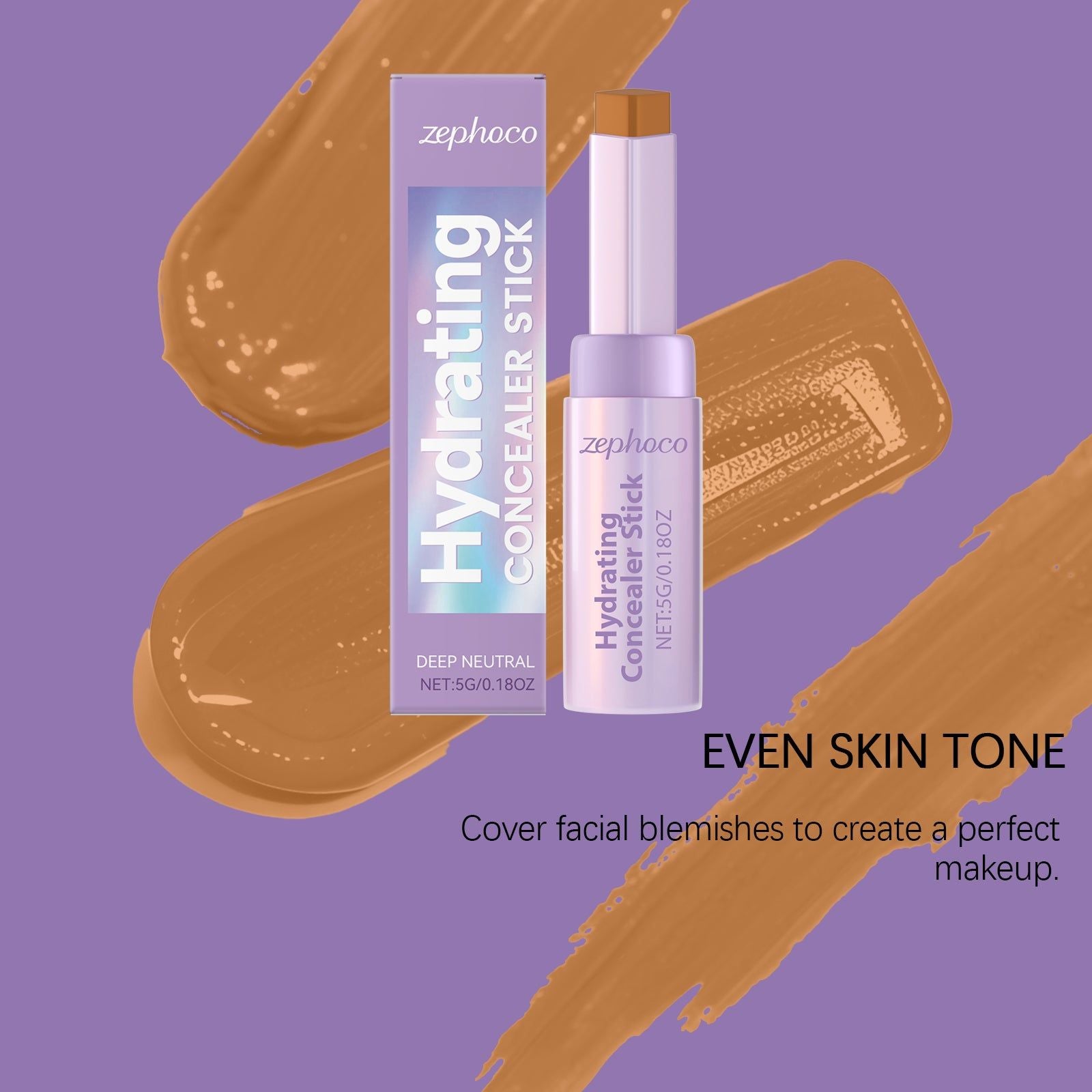 Contouring Concealer, Natural Face Makeup, Nose & Facial Sculpting, Compact Stick ,5g