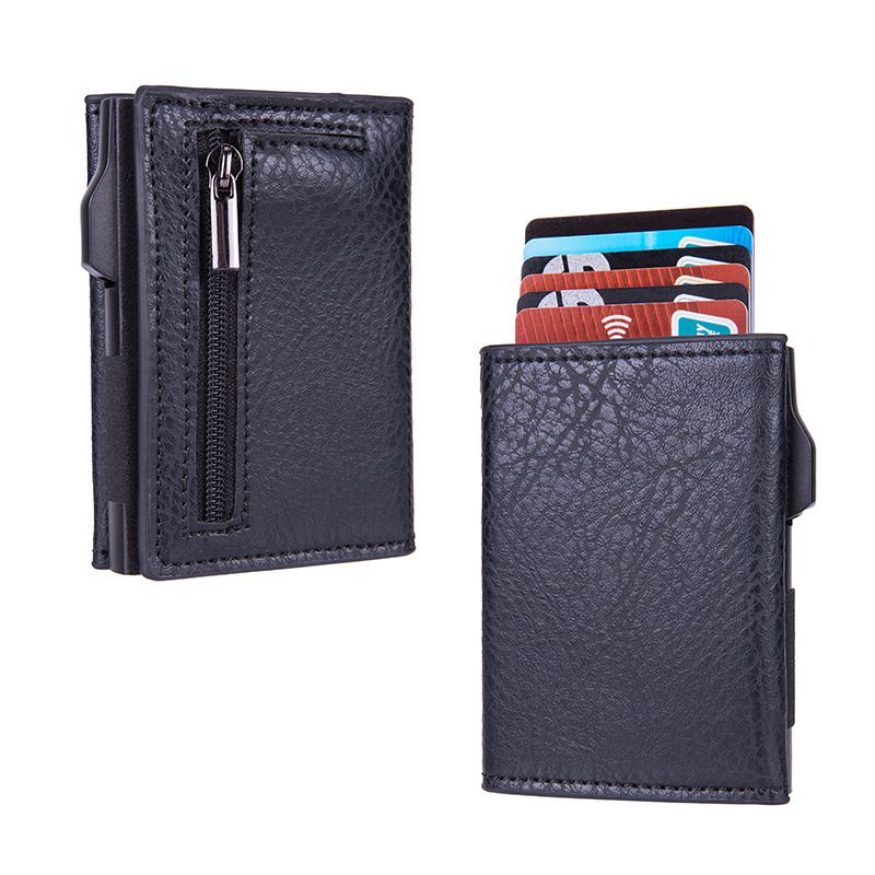 Credit Card Holder Wallets RFID Slim Mens Wallet PU Leathe Card Holder