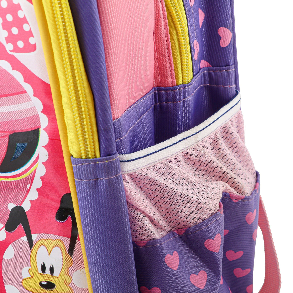 RSC C23 010, Kids School Backpack, Mickey Mouse and Friends Cartoon Design, Purple Pink
