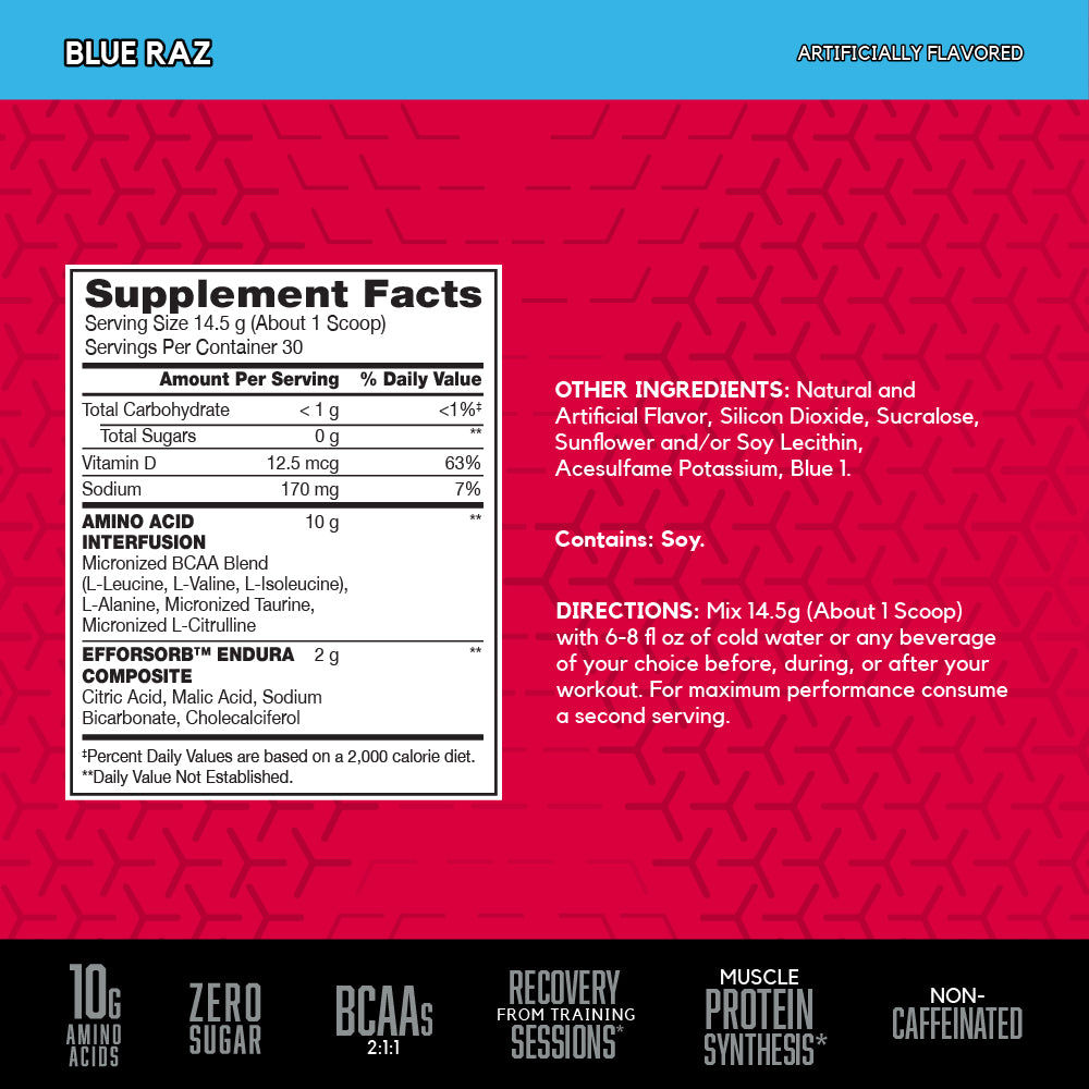 BSN AMINO X 30 SERVINGS(BLUE RAZ)