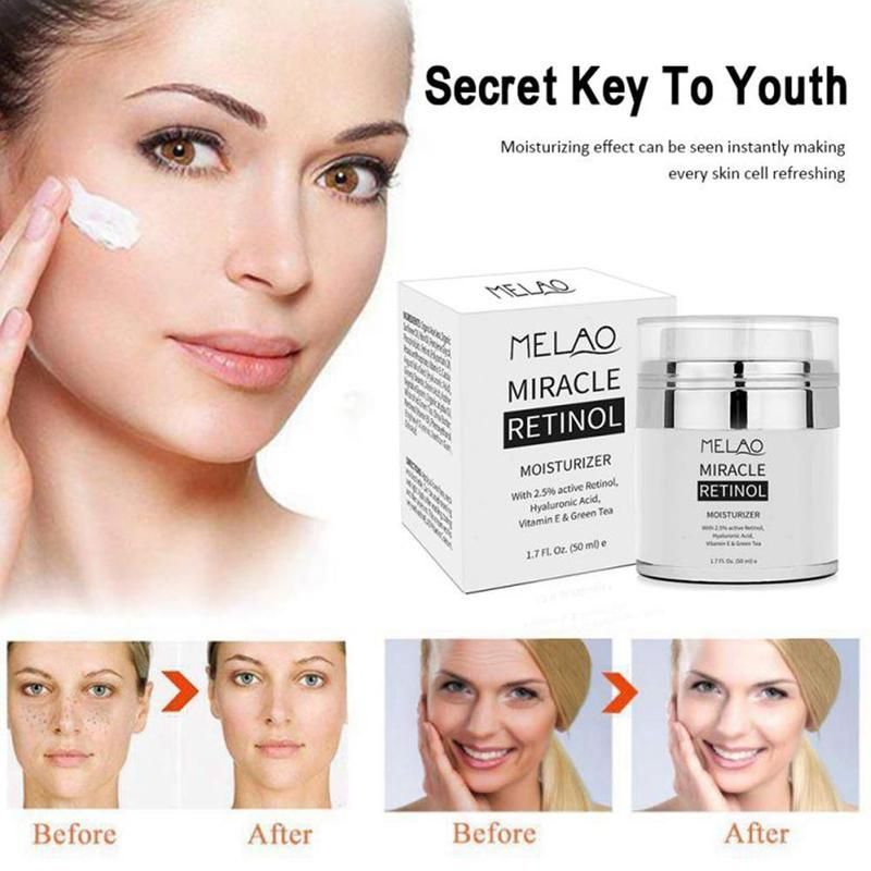Retinol Moisturizer Cream Anti Aging Wrinkle Face Cream Vitamin E Hyaluronic Acid Cream