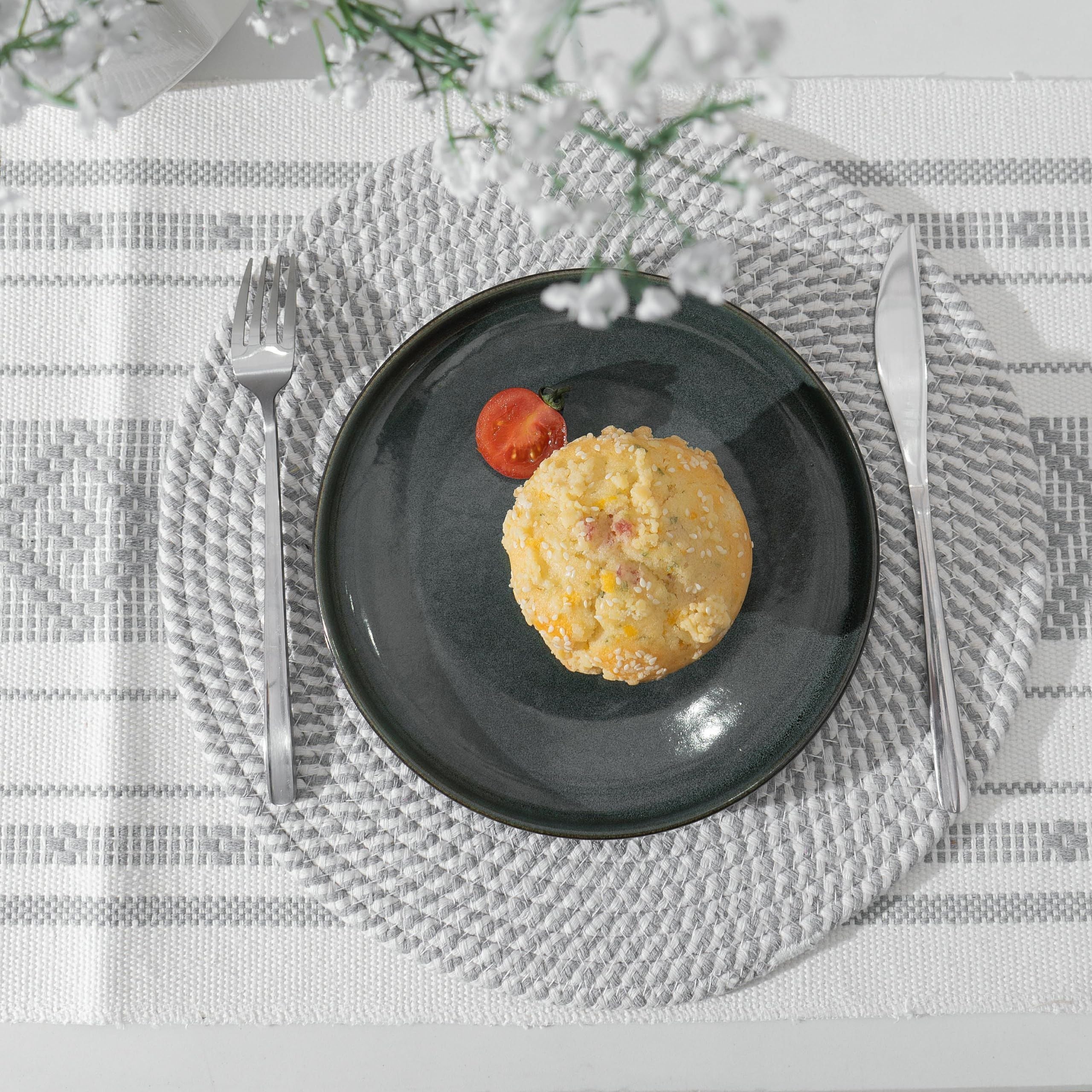 AIESY® Beautiful Woven Cotton Rope Round Placemats Set