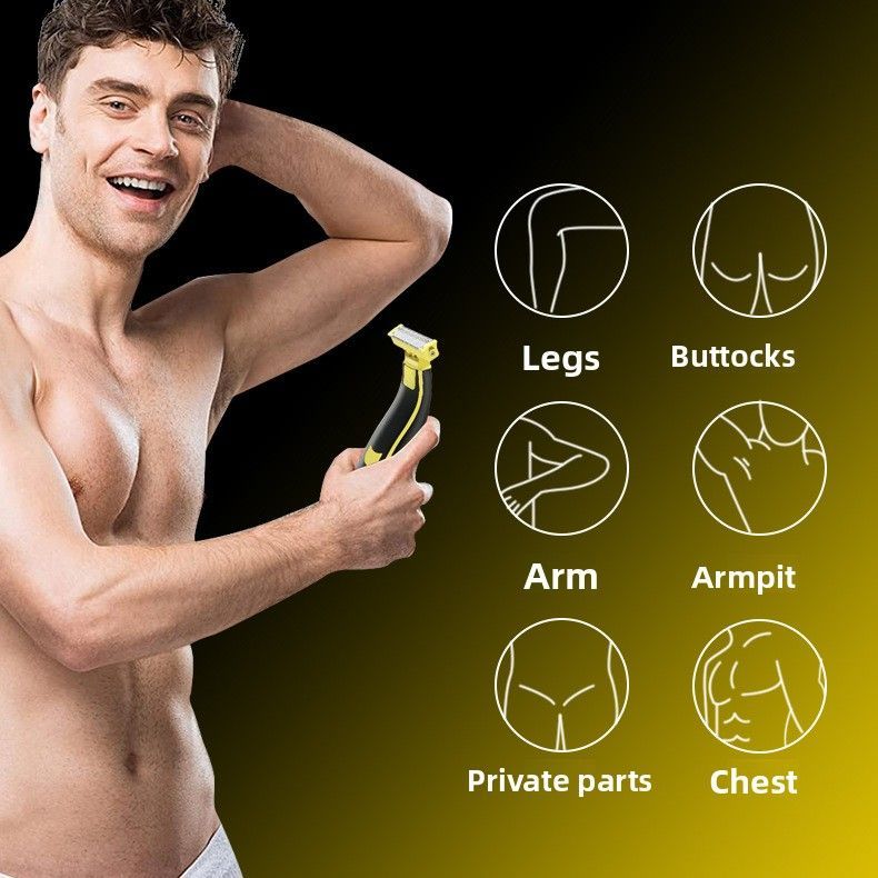 Men's Waterproof Body Hair Trimmer Kit