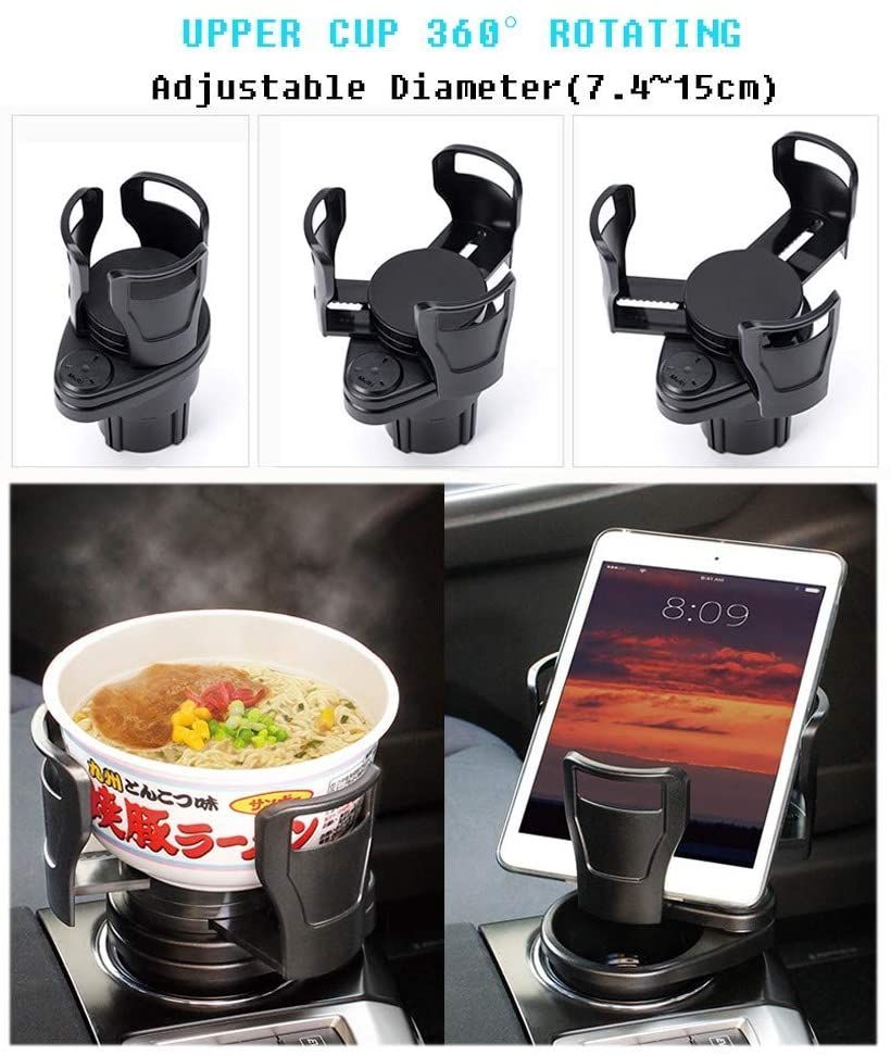 Multifunctional Car Cup Holder Water Bottle Drinking Holder Adjustable Sunglasses Phone Stand