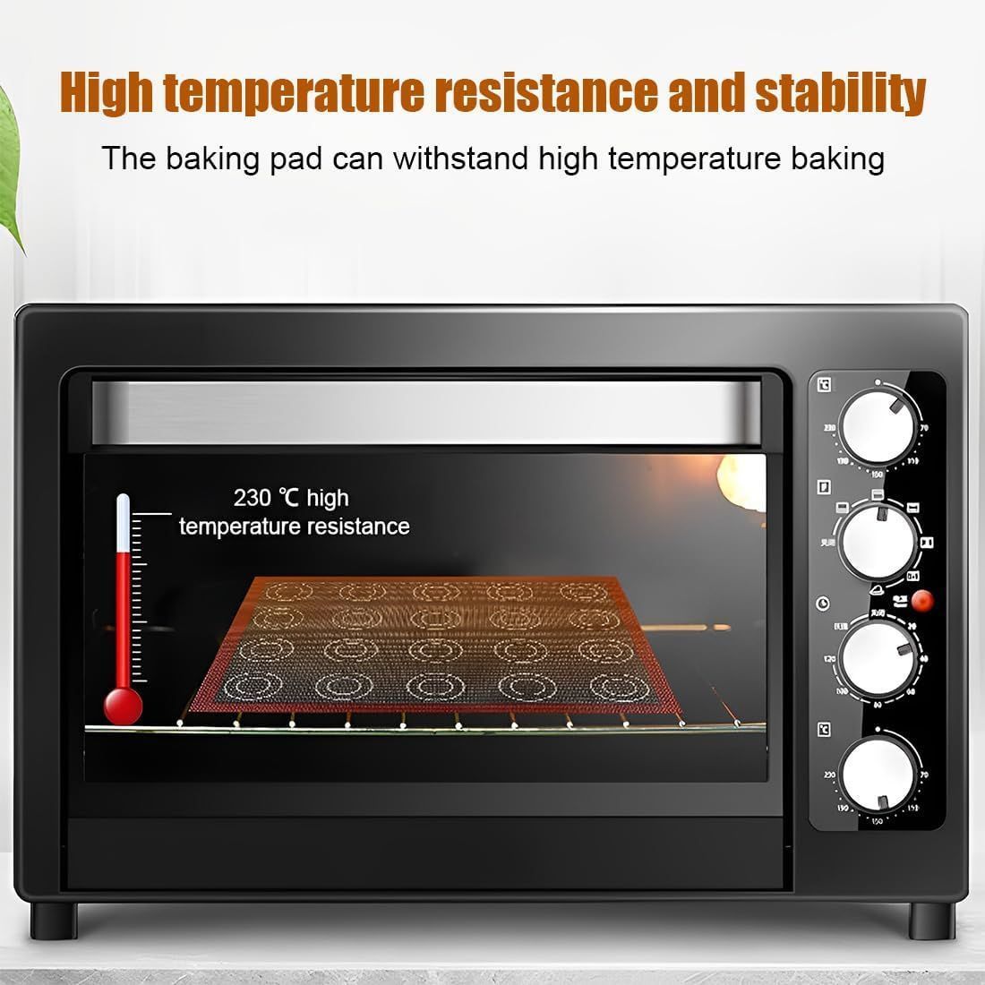 2 Pack Microperforated Oven Mat Silicone Baking Mat Double-Sided Non Stick Silicone Baking Mat
