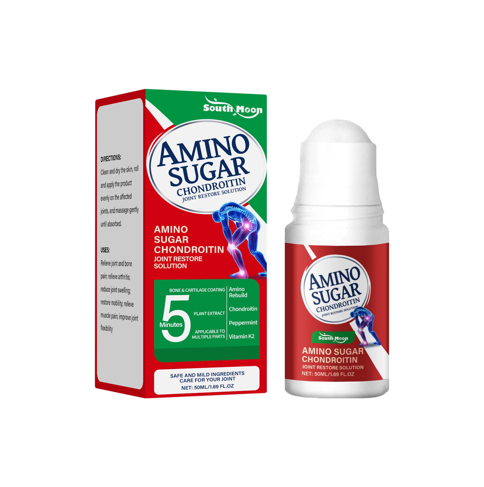 Amino Sugar Joint Care Solution, Relieve Discomfort, Restore Flexibility ,50ml