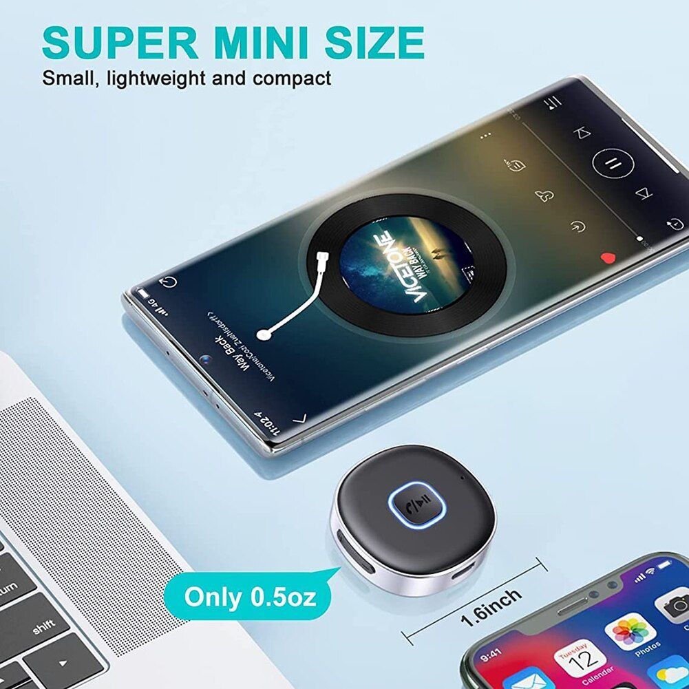 Wireless Car Bluetooth Receiver Transmitter Bluetooth Adapter Hands Free Calls