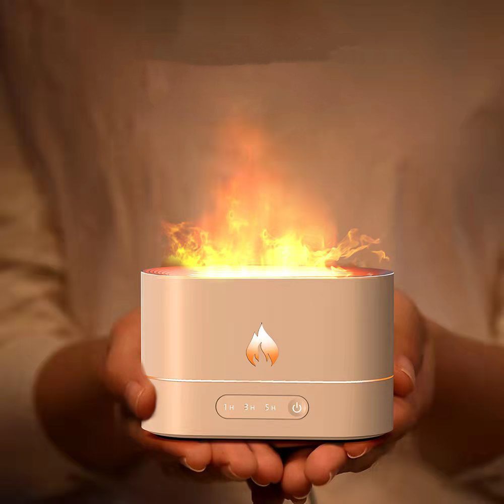 Aromatherapy Humidifier Aroma Diffuser Simulation Flame Portable Mist Humidifier