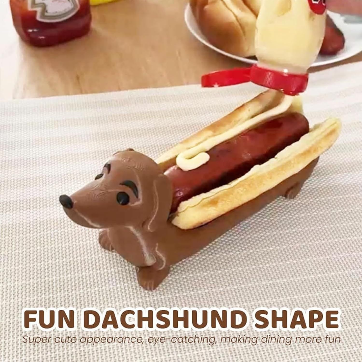 Dachshund Tray Unique Cute Dachshund Shaped Hot Dog Dish Tray Home Decor