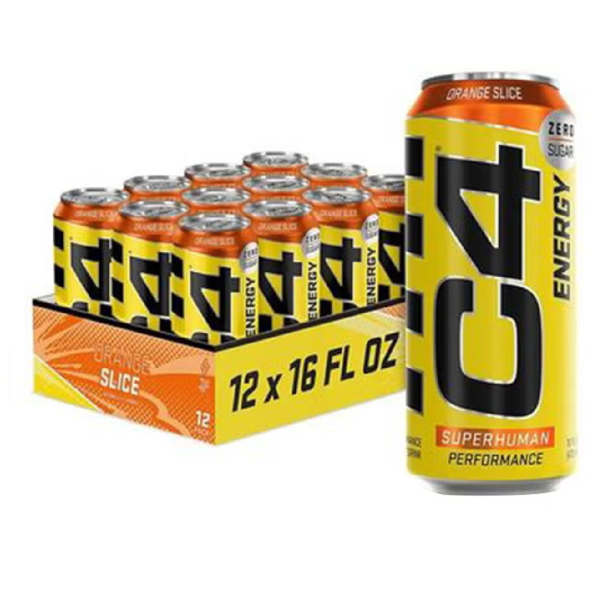 C4 GO 473ml Orange Slice X 12