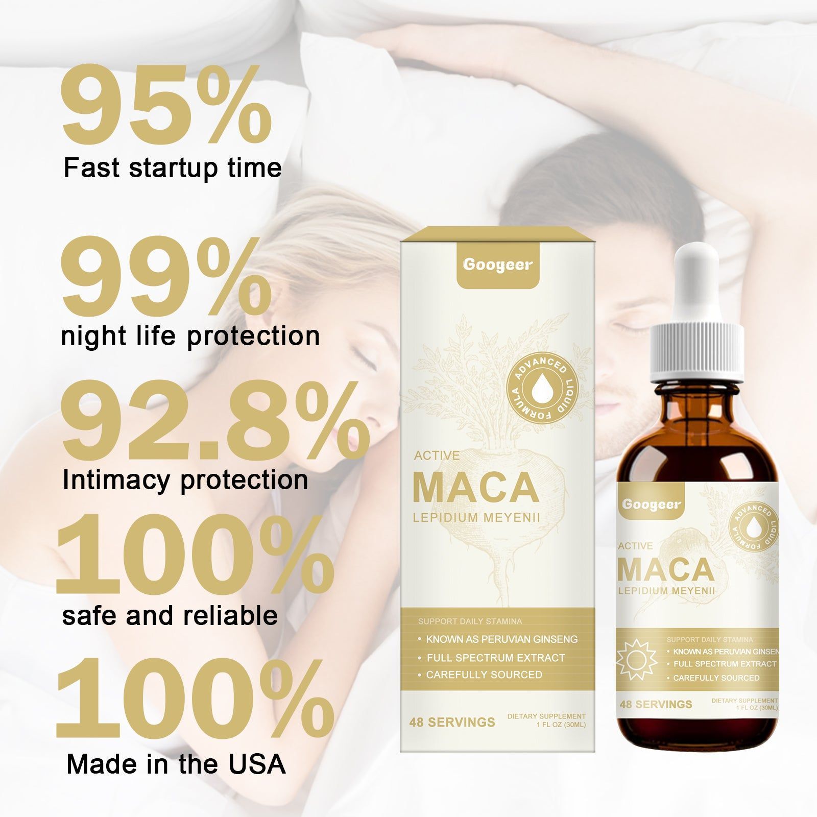 Active Maca Drops for Male Energy Boost, Natural Body Care, Stress Relief ,30ml