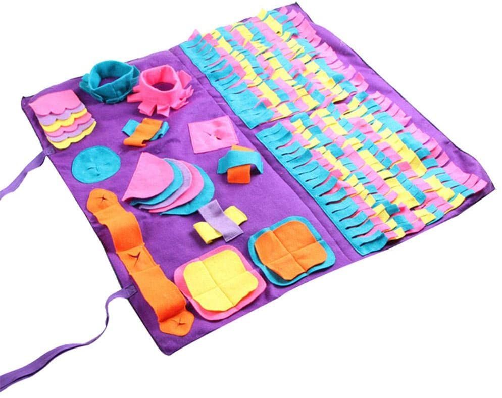 Pet Dog Sniffing Mat Find Food Training Pad Foraging Skill Blanket Puzzle Toy