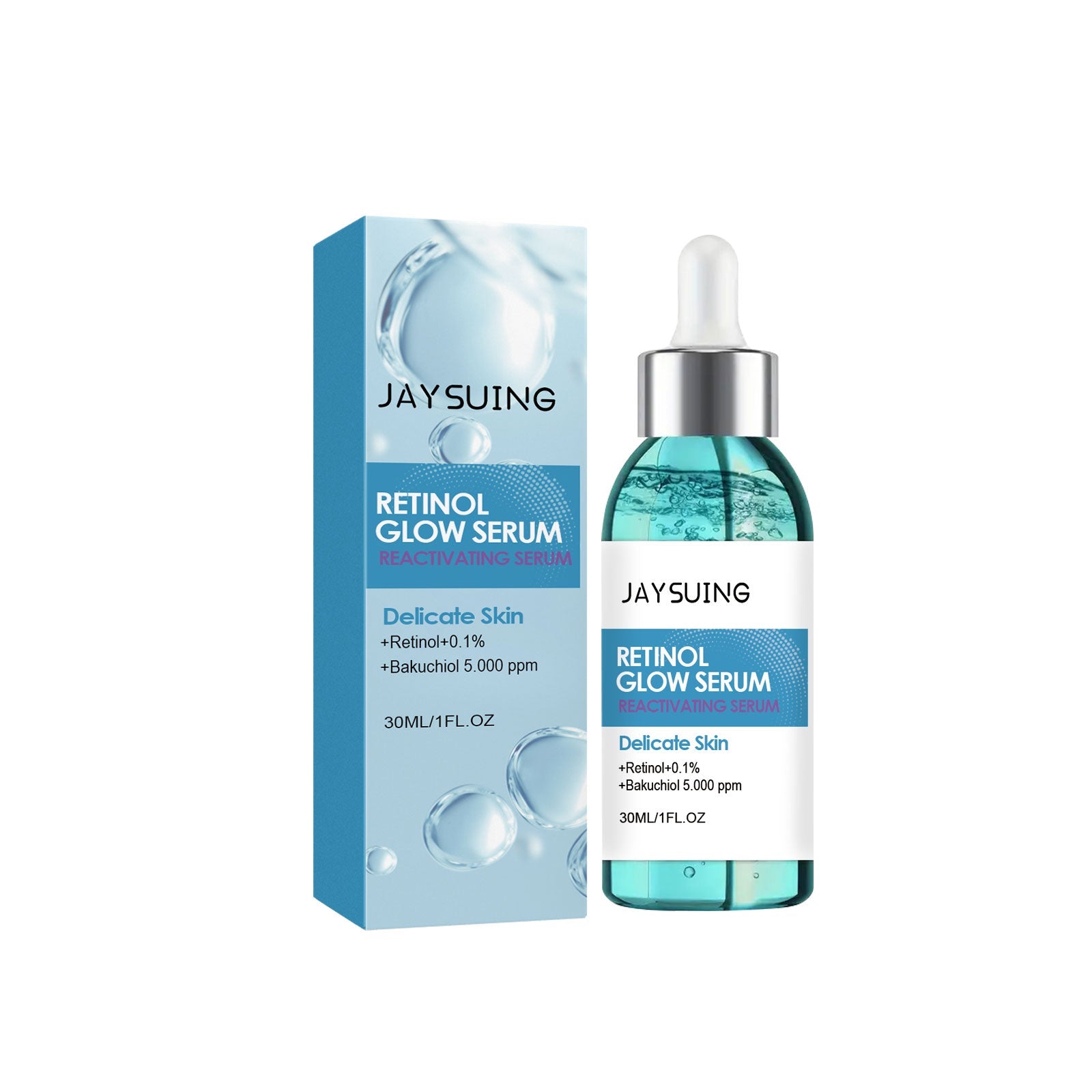 Retinol Glow Serum for Moisturizing and Anti-Wrinkle, Brightening Skin, Fading Fine Lines ,30ml