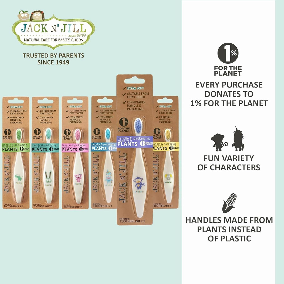 Jack N' Jill Kids Toothbrush Assorted