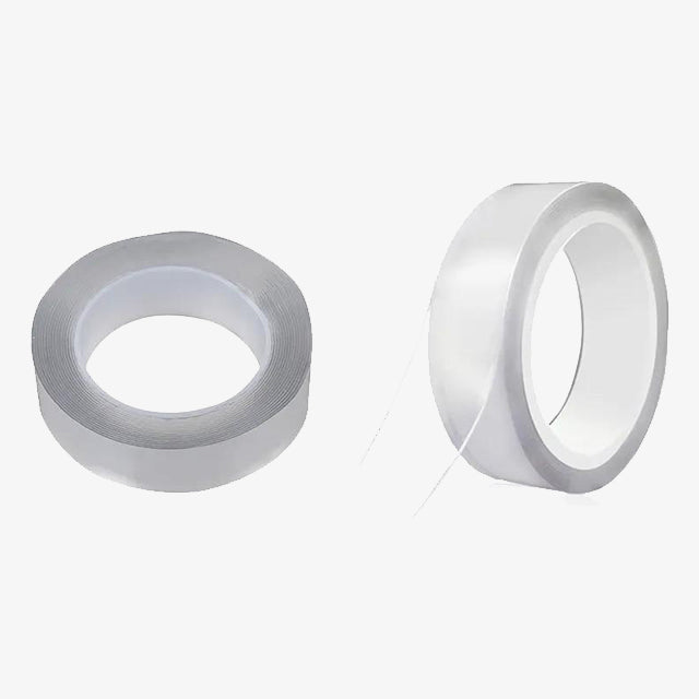 2-Meters Double Sided Transparent Tape - Strong Adhesive for Crafting, DIY, and Home Use