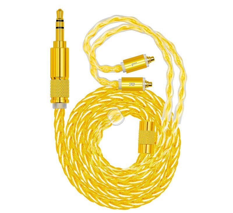 Earphone Cable Headphone Extension Cable Silver Plated Copper Stereo Audio Cord