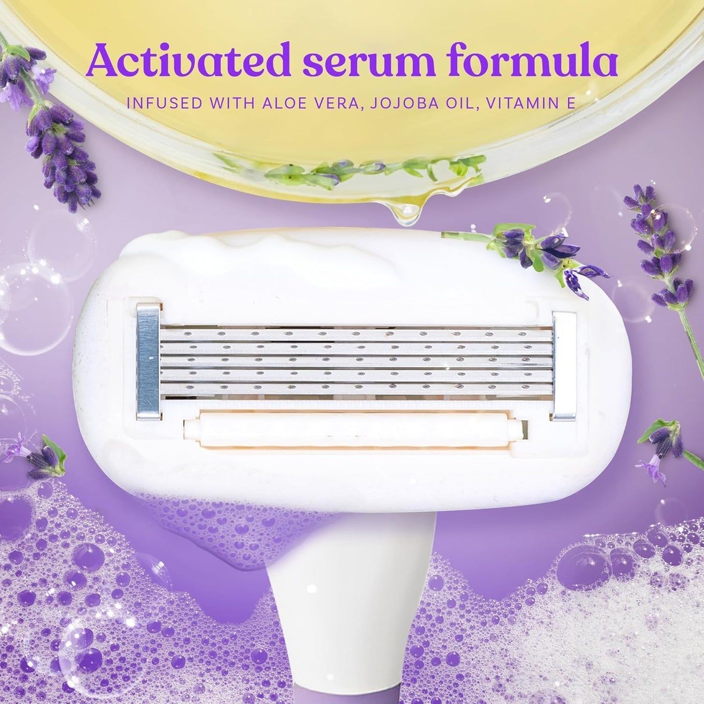 Bombae Rollplay Glow System Women's Razor (White and Purple)