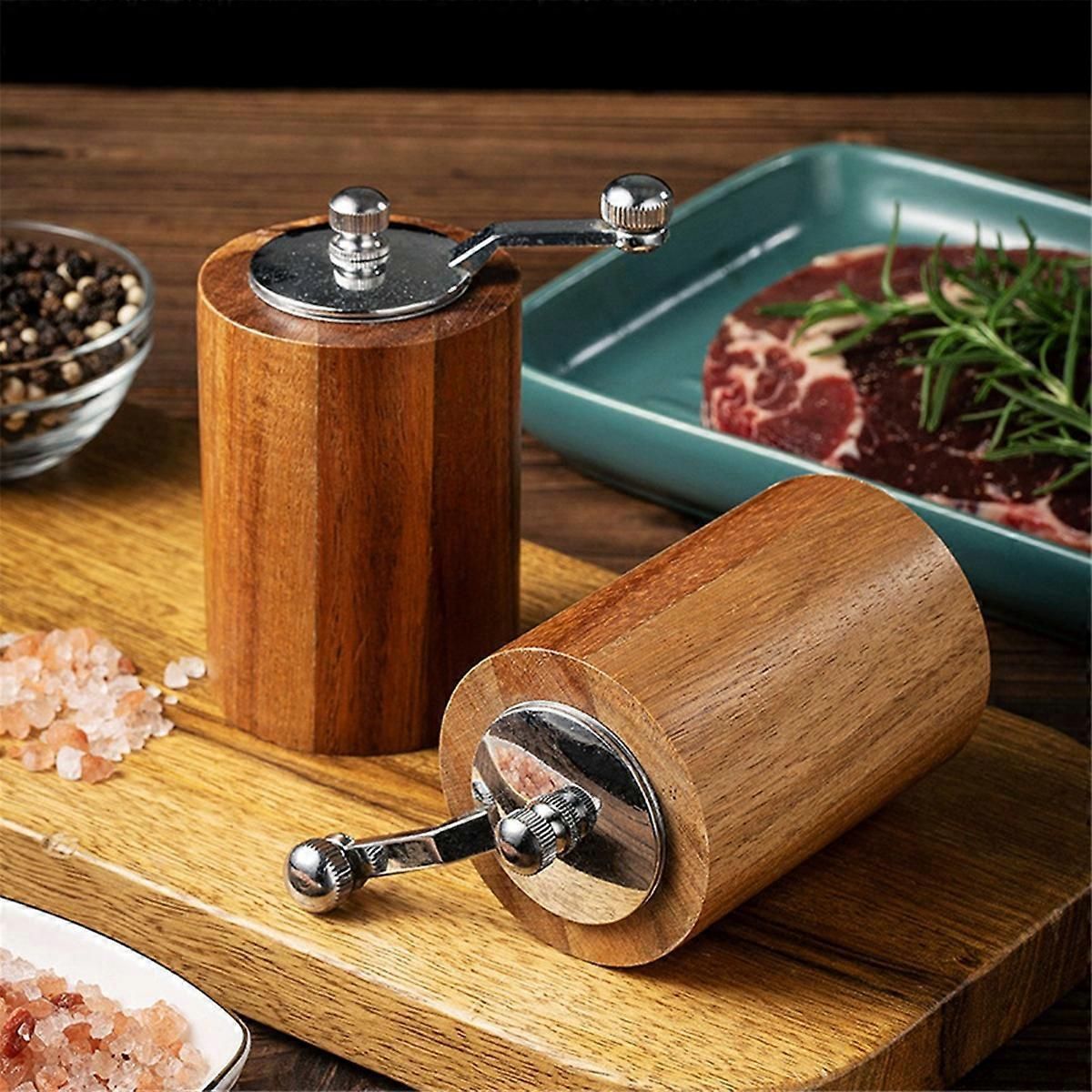 Hand Pepper Grinder Kitchen Manual Peppercorns Black Pepper Mill A