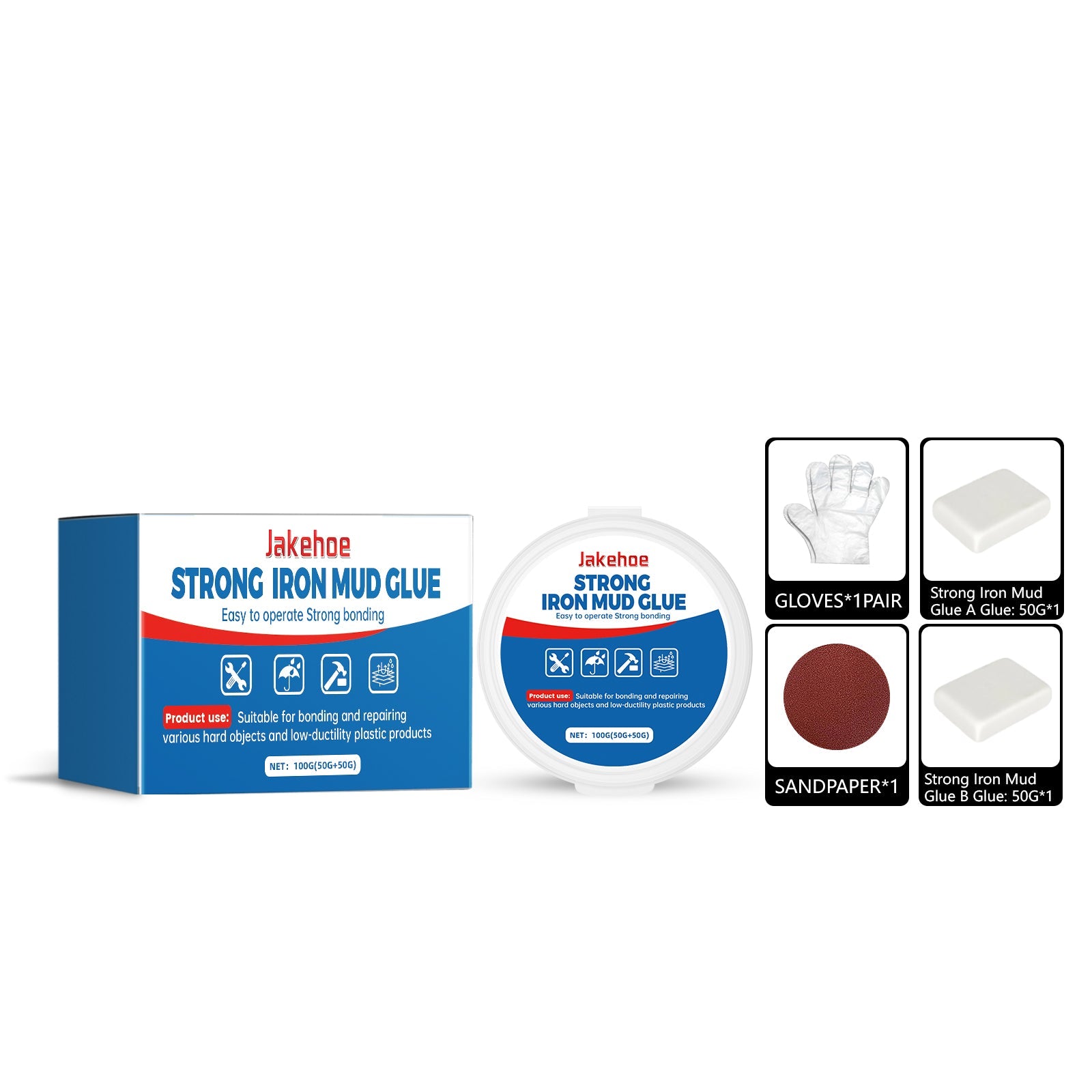Ultimate Glue Repair Kit, Waterproof, Strong Bond, Fast Fix, Household Casting Adhesive ,1 set