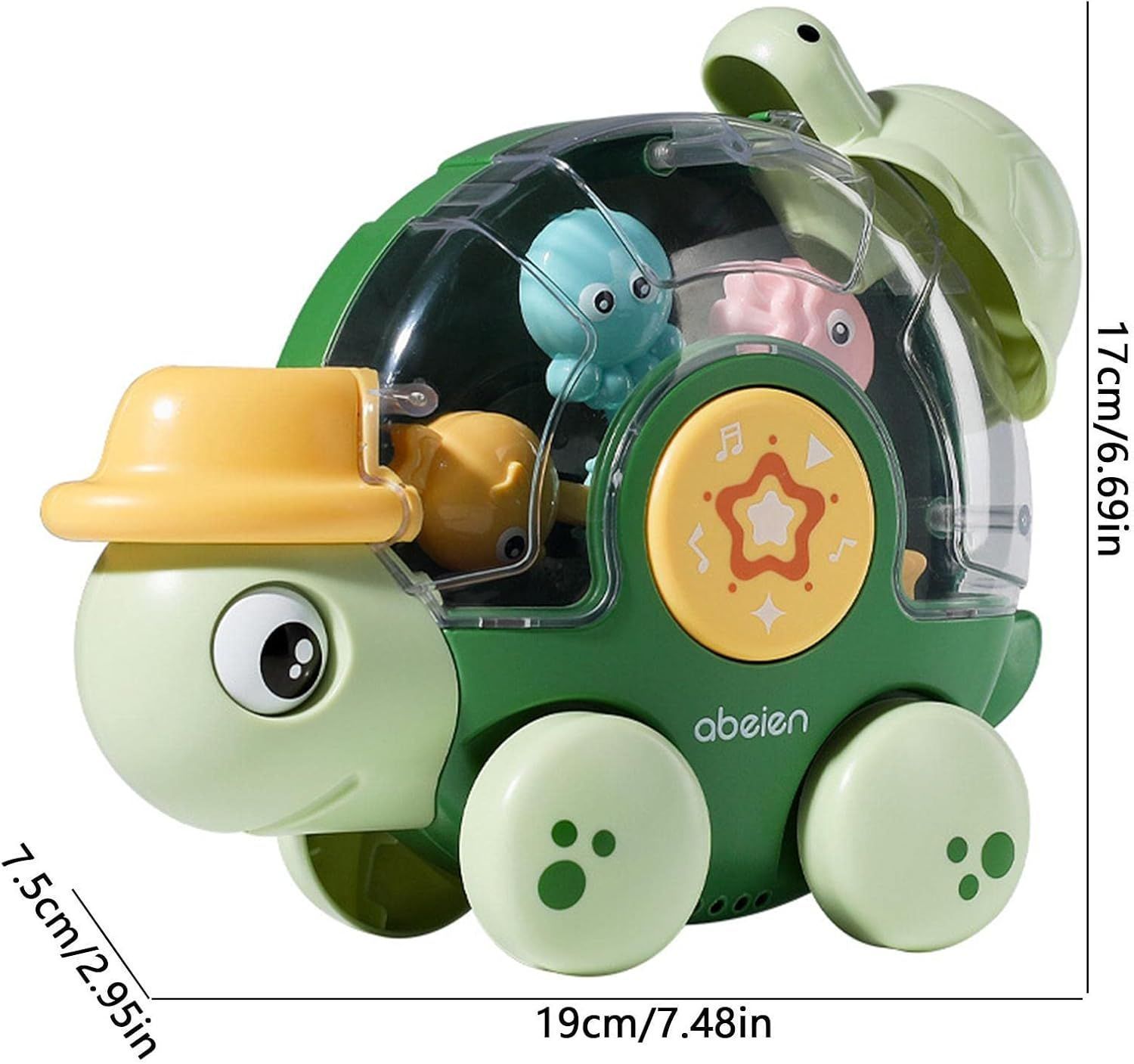 Bath Toys Rotation Turtle Water Birthday Gift for Baby Boys Girls Toddlers 1-5 Years