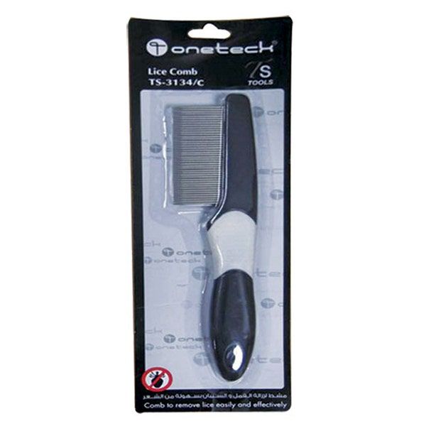 Onetech Black/White Anti-Lice Comb, 2.5x6cm