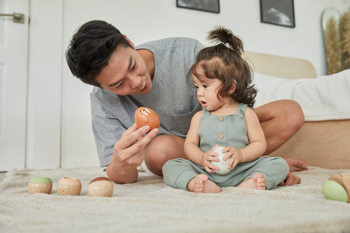 لعبة «الحيوان المتأرجح» على شكل حيوان الفظ من PlanToys — لعبة خشبية للأطفال الرضع