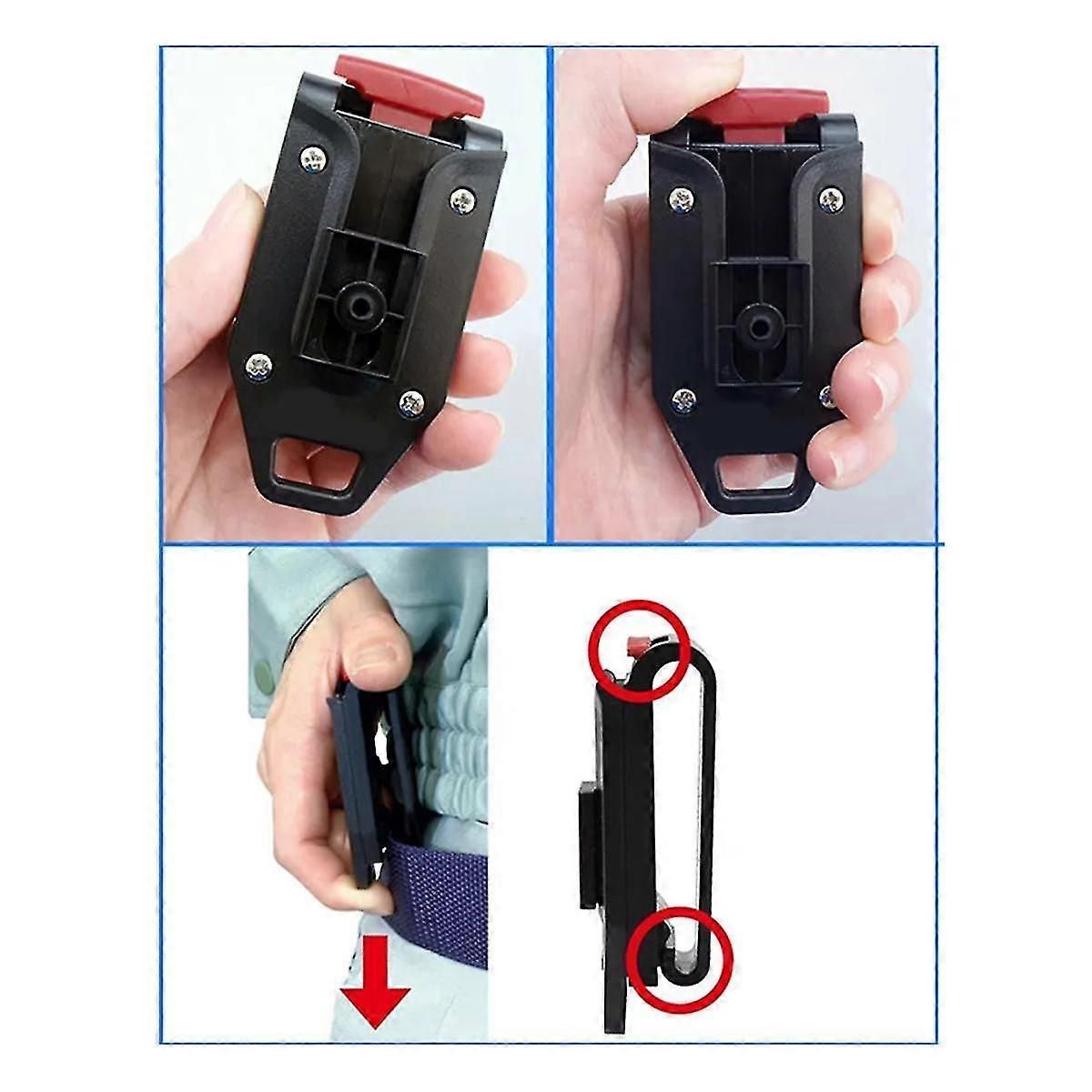 Tape Measure Rack Tape Automatic Buckle Measure Thickened Belt Clip Fixed Plastic Portable Tool Hol