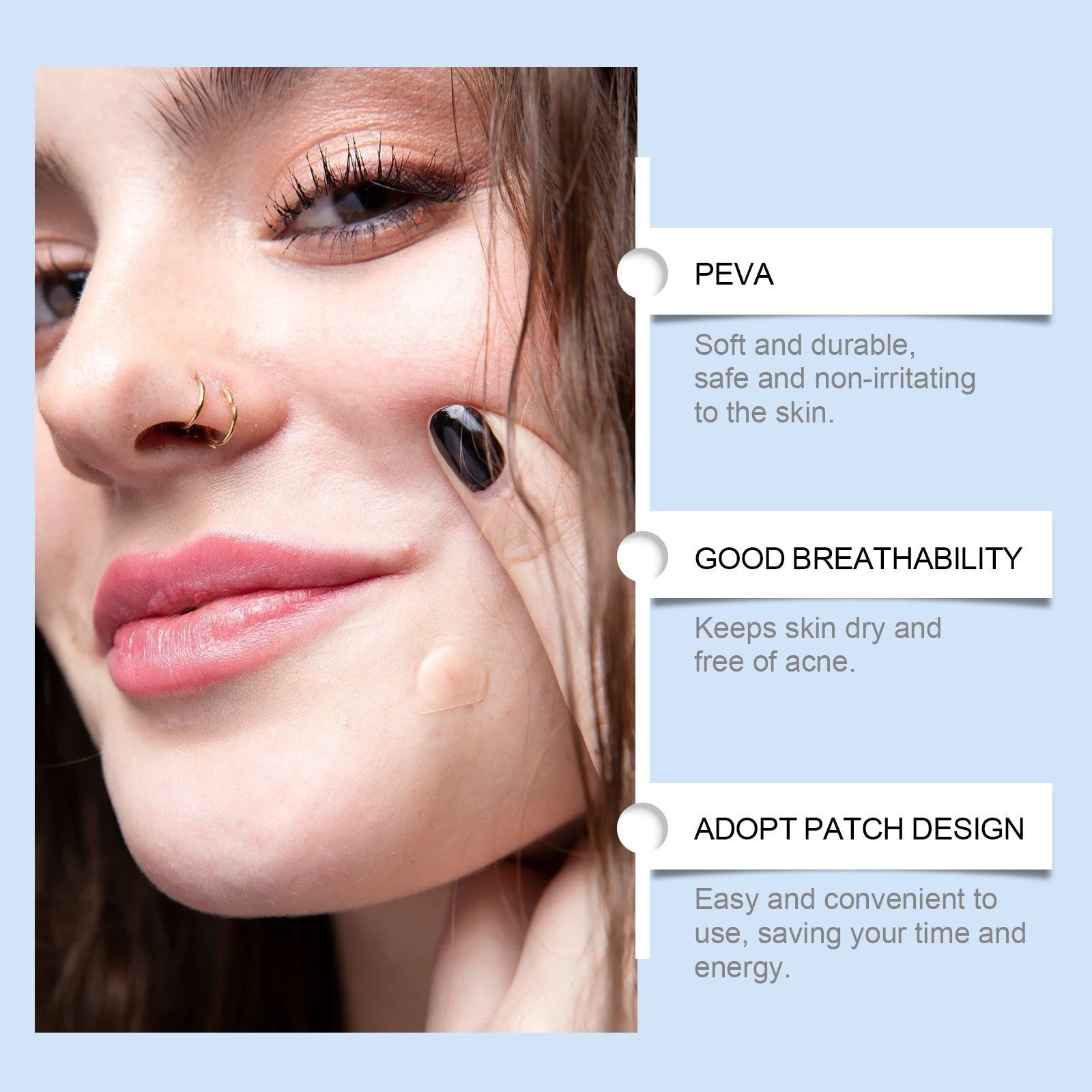 Cloud Acne Patch for Skin Repair, Clear Pimples Fast, Invisible Acne Treatment ,35 patches