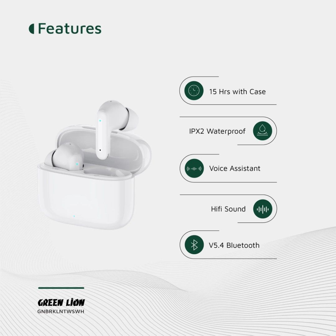Green Lion Brooklyn True Wireless Earbuds