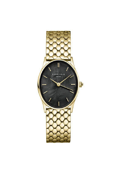 The Oval Black MOP Steel Gold OBGSG-OV14