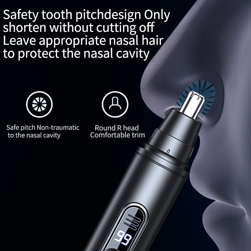 LED USB Type-C Nose Hair Trimmer