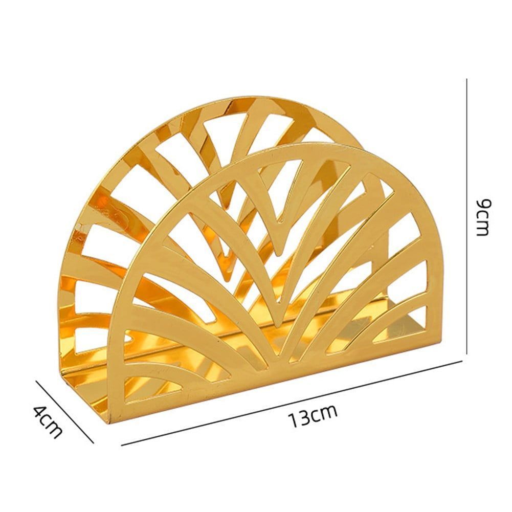 Elegant Napkin Holder Stainless Steel Golden Napkin Dispenser
