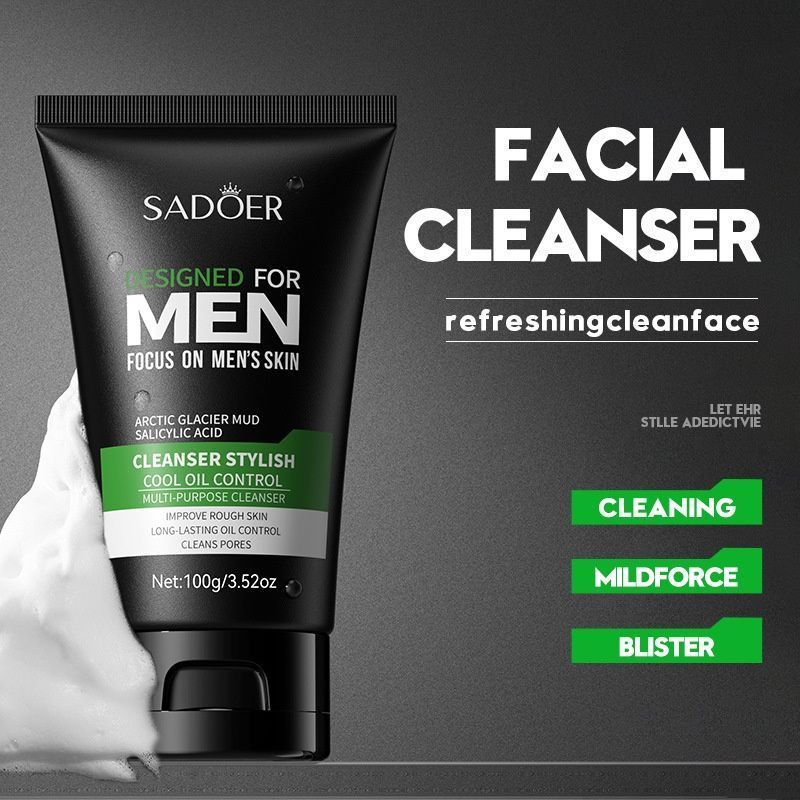 Men’s Oil Control Facial Cleanser 100g Refreshing Face Wash - SD96253